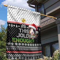 Christmas Is It Jolly Enough Guinea Pig Garden Flag Xmas Holiday Patterns - Wonder Print Shop