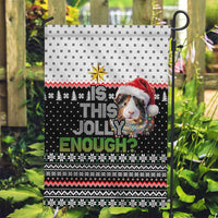 Christmas Is It Jolly Enough Guinea Pig Garden Flag Xmas Holiday Patterns - Wonder Print Shop