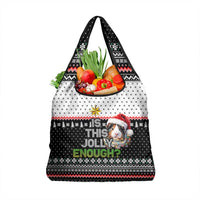 Christmas Is It Jolly Enough Guinea Pig Grocery Bag Xmas Holiday Patterns - Wonder Print Shop