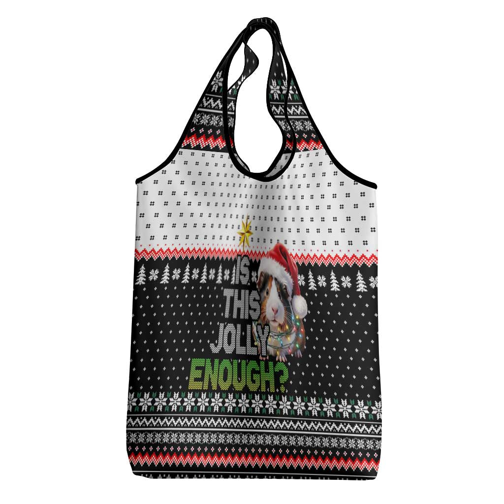 Christmas Is It Jolly Enough Guinea Pig Grocery Bag Xmas Holiday Patterns - Wonder Print Shop