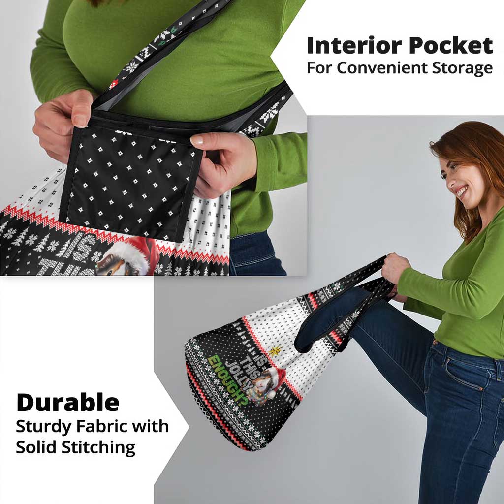 Christmas Is It Jolly Enough Guinea Pig Grocery Bag Xmas Holiday Patterns - Wonder Print Shop