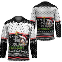 Christmas Is It Jolly Enough Guinea Pig Hockey Jersey Xmas Holiday Patterns - Wonder Print Shop