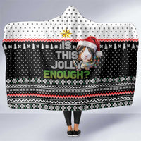 Christmas Is It Jolly Enough Guinea Pig Hooded Blanket Xmas Holiday Patterns - Wonder Print Shop