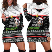 Christmas Is It Jolly Enough Guinea Pig Hoodie Dress Xmas Holiday Patterns - Wonder Print Shop