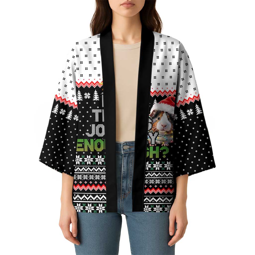 Christmas Is It Jolly Enough Guinea Pig Kimono Xmas Holiday Patterns - Wonder Print Shop