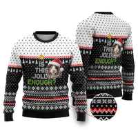 Christmas Is It Jolly Enough Guinea Pig Ugly Christmas Sweater Xmas Holiday Patterns - Wonder Print Shop