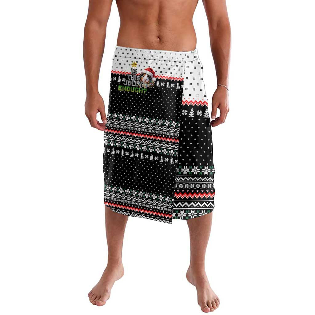 Christmas Is It Jolly Enough Guinea Pig Lavalava Xmas Holiday Patterns - Wonder Print Shop