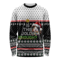 Christmas Is It Jolly Enough Guinea Pig Long Sleeve Shirt Xmas Holiday Patterns - Wonder Print Shop