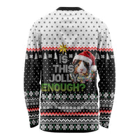 Christmas Is It Jolly Enough Guinea Pig Long Sleeve Shirt Xmas Holiday Patterns - Wonder Print Shop