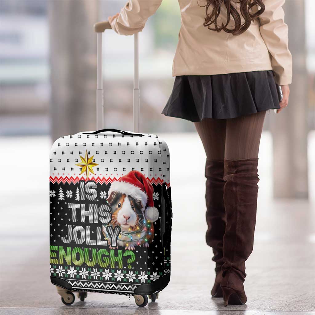 Christmas Is It Jolly Enough Guinea Pig Luggage Cover Xmas Holiday Patterns - Wonder Print Shop