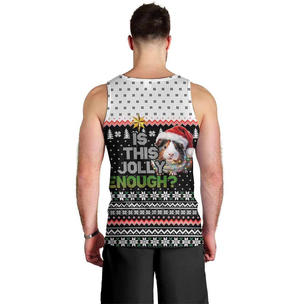 Christmas Is It Jolly Enough Guinea Pig Men Tank Top Xmas Holiday Patterns - Wonder Print Shop