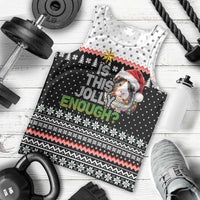 Christmas Is It Jolly Enough Guinea Pig Men Tank Top Xmas Holiday Patterns - Wonder Print Shop