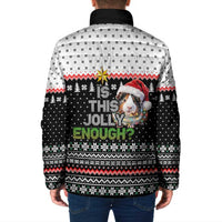 Christmas Is It Jolly Enough Guinea Pig Padded Jacket Xmas Holiday Patterns - Wonder Print Shop