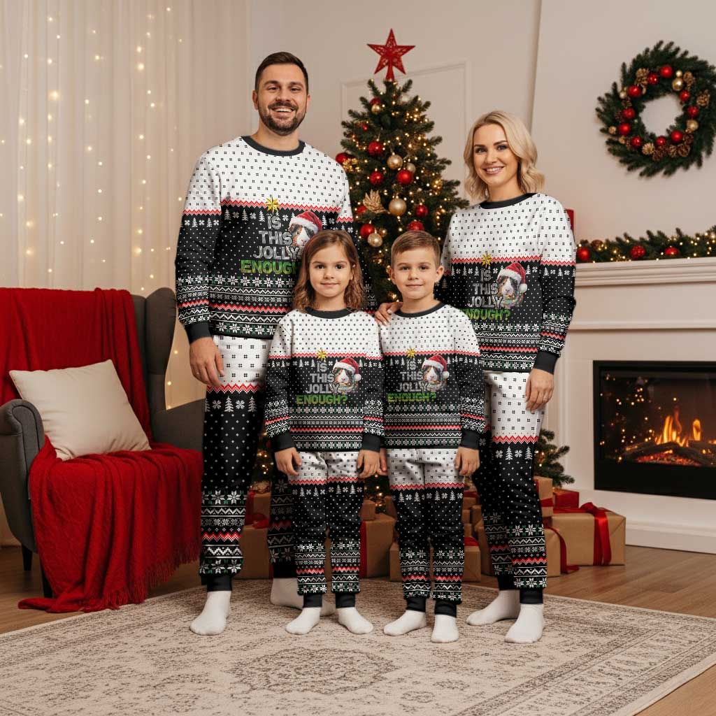 Christmas Is It Jolly Enough Guinea Pig Christmas Pajama Set Xmas Holiday Patterns - Wonder Print Shop