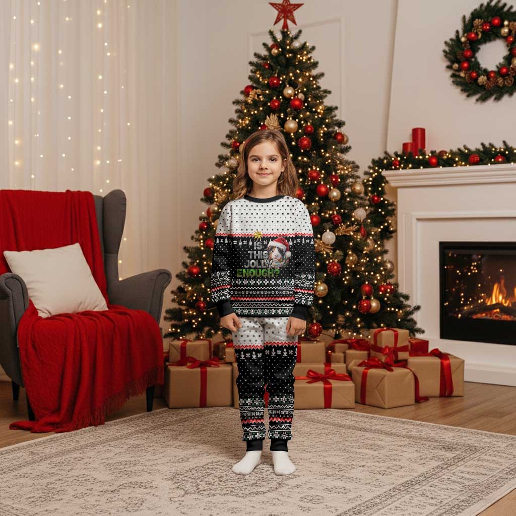 Christmas Is It Jolly Enough Guinea Pig Christmas Pajama Set Xmas Holiday Patterns - Wonder Print Shop