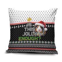 Christmas Is It Jolly Enough Guinea Pig Pillow Cover Xmas Holiday Patterns - Wonder Print Shop