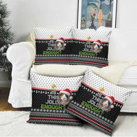 Christmas Is It Jolly Enough Guinea Pig Pillow Cover Xmas Holiday Patterns - Wonder Print Shop