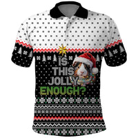 Christmas Is It Jolly Enough Guinea Pig Polo Shirt Xmas Holiday Patterns - Wonder Print Shop