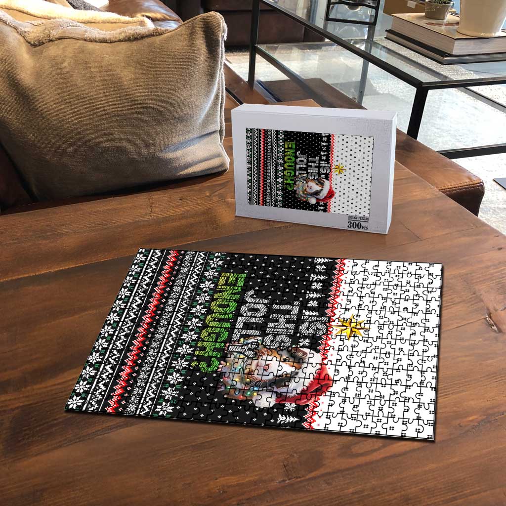 Christmas Is It Jolly Enough Guinea Pig Puzzle Xmas Holiday Patterns - Wonder Print Shop