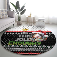 Christmas Is It Jolly Enough Guinea Pig Round Carpet Xmas Holiday Patterns - Wonder Print Shop