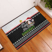 Christmas Is It Jolly Enough Guinea Pig Rubber Doormat Xmas Holiday Patterns - Wonder Print Shop