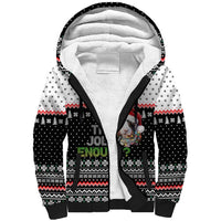 Christmas Is It Jolly Enough Guinea Pig Sherpa Hoodie Xmas Holiday Patterns - Wonder Print Shop