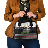 Christmas Is It Jolly Enough Guinea Pig Shoulder Handbag Xmas Holiday Patterns - Wonder Print Shop