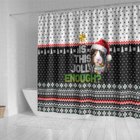Christmas Is It Jolly Enough Guinea Pig Shower Curtain Xmas Holiday Patterns - Wonder Print Shop