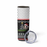 Christmas Is It Jolly Enough Guinea Pig Skinny Tumbler Xmas Holiday Patterns - Wonder Print Shop
