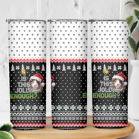 Christmas Is It Jolly Enough Guinea Pig Skinny Tumbler Xmas Holiday Patterns - Wonder Print Shop