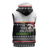 Christmas Is It Jolly Enough Guinea Pig Sleeveless Zip Hoodie Xmas Holiday Patterns - Wonder Print Shop