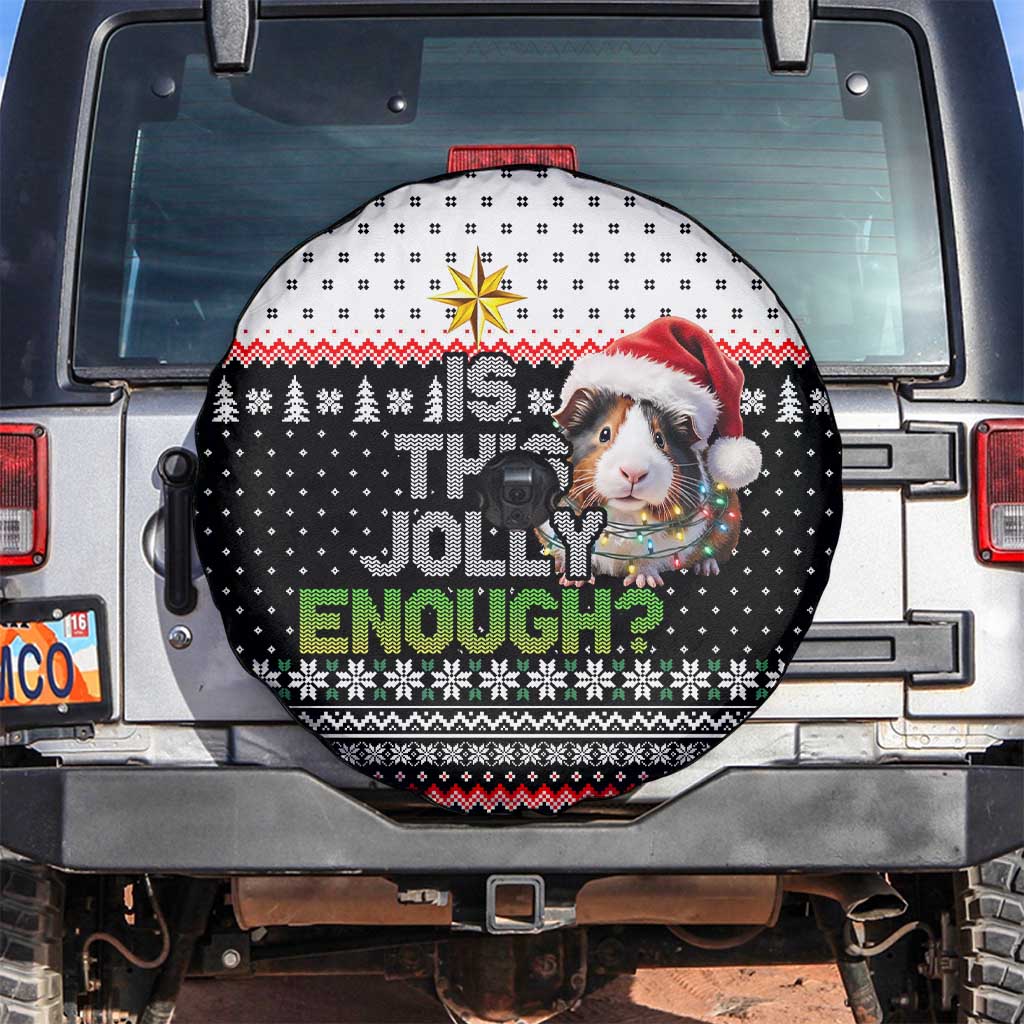 Christmas Is It Jolly Enough Guinea Pig Spare Tire Cover Xmas Holiday Patterns - Wonder Print Shop