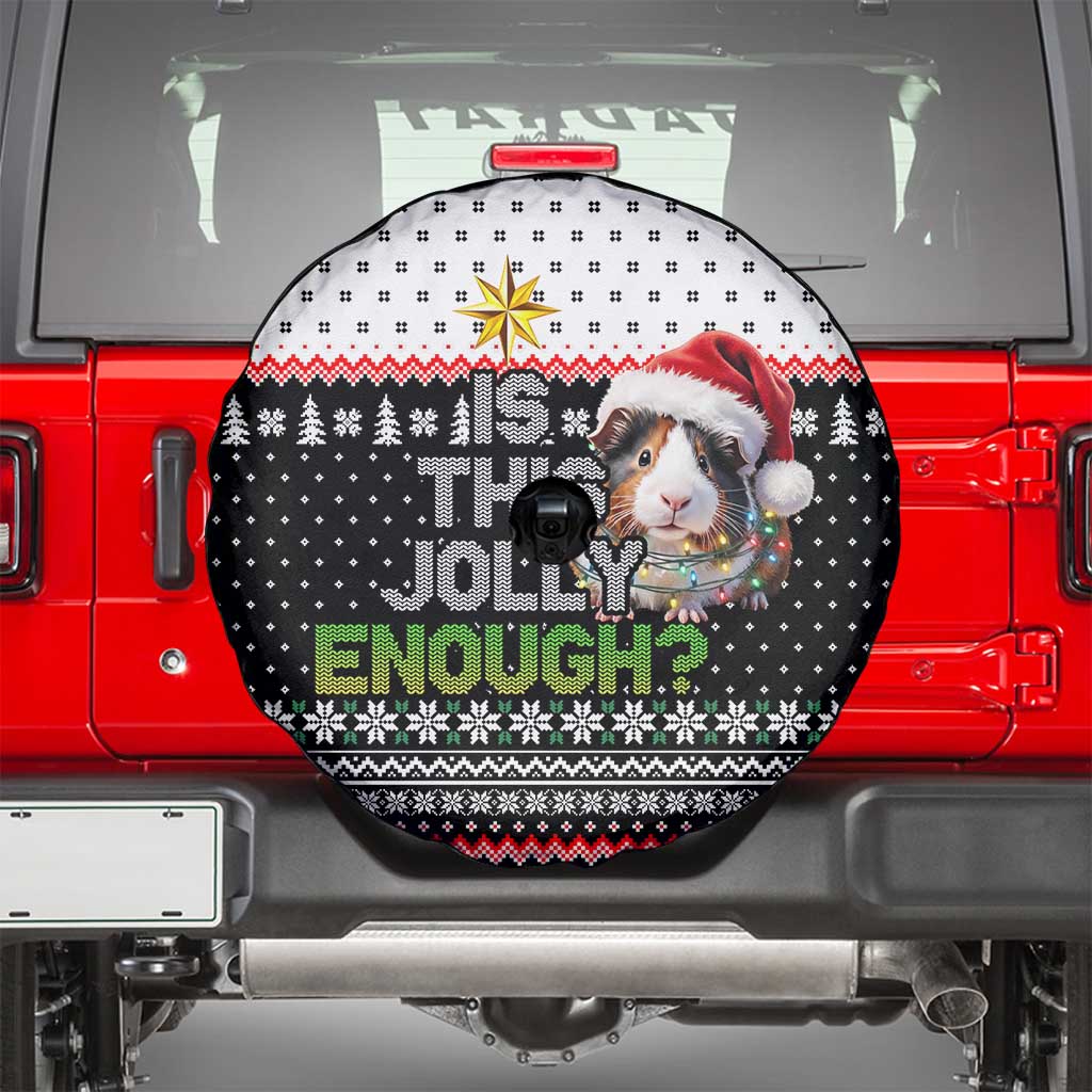 Christmas Is It Jolly Enough Guinea Pig Spare Tire Cover Xmas Holiday Patterns - Wonder Print Shop