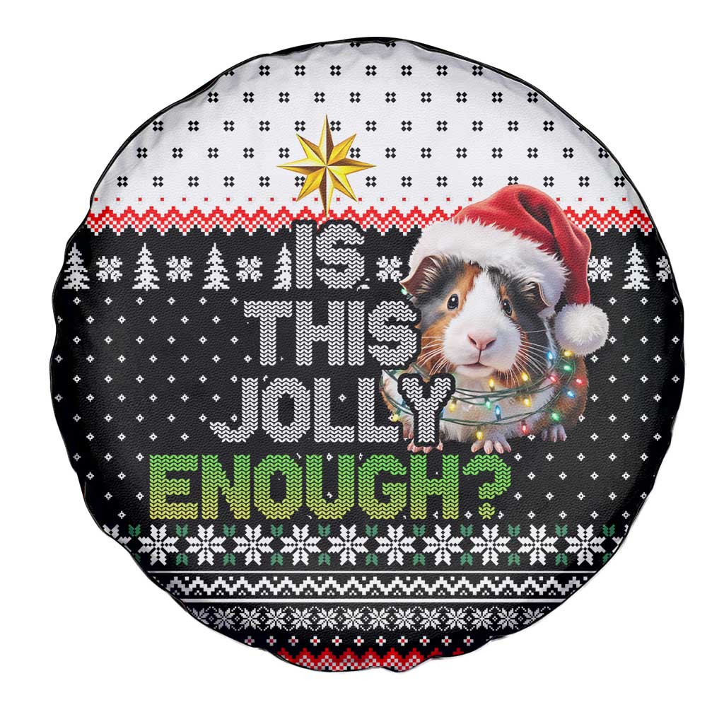 Christmas Is It Jolly Enough Guinea Pig Spare Tire Cover Xmas Holiday Patterns - Wonder Print Shop