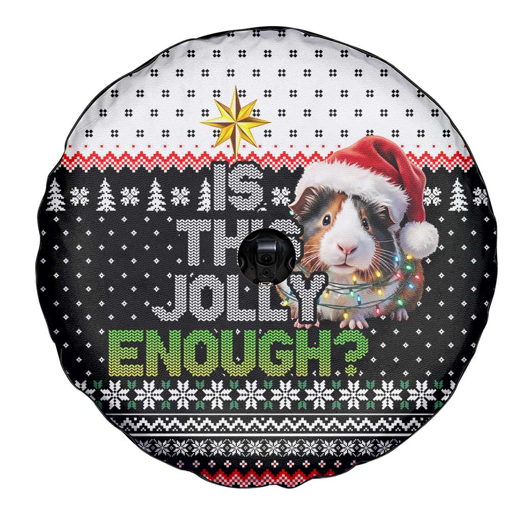 Christmas Is It Jolly Enough Guinea Pig Spare Tire Cover Xmas Holiday Patterns - Wonder Print Shop