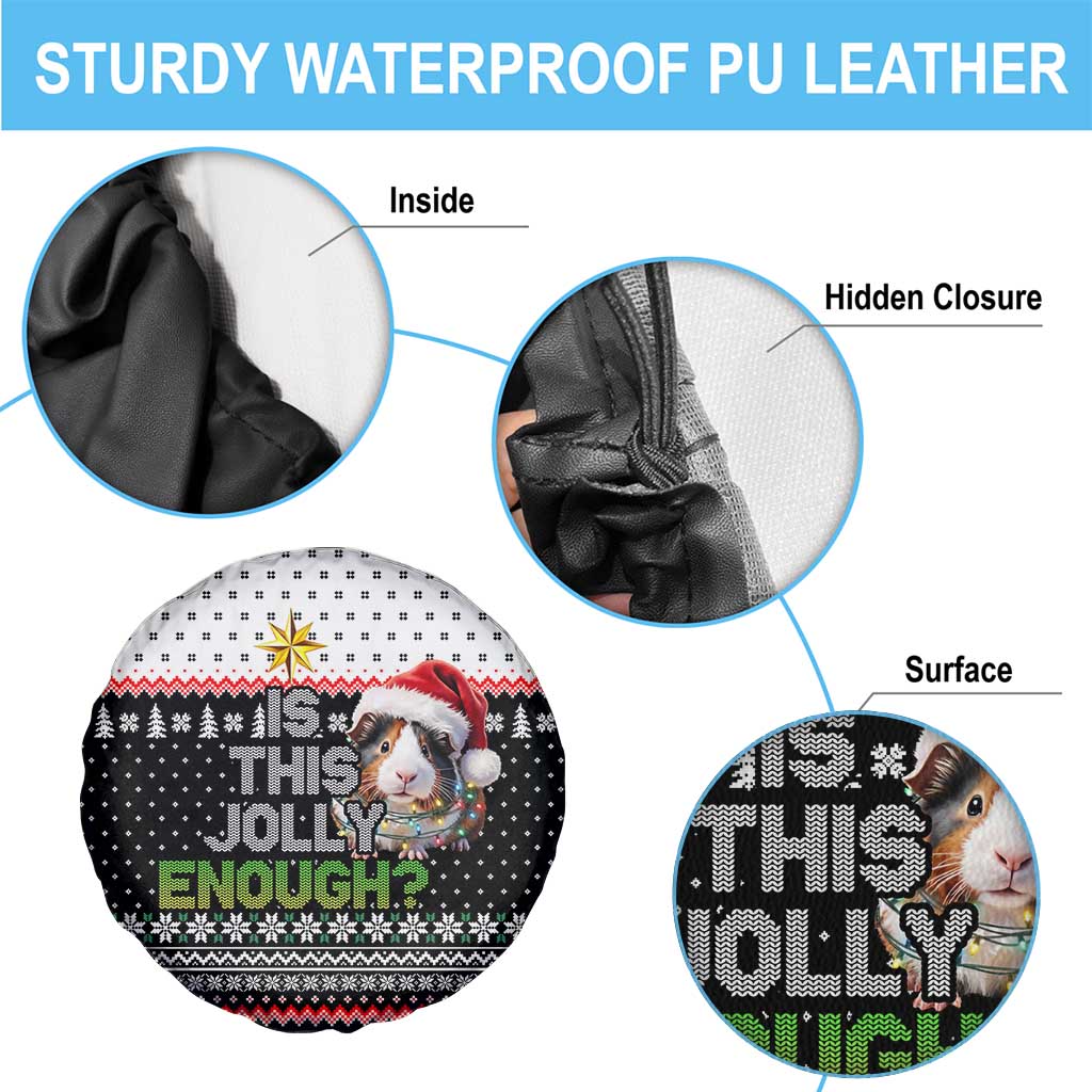 Christmas Is It Jolly Enough Guinea Pig Spare Tire Cover Xmas Holiday Patterns - Wonder Print Shop