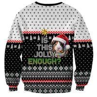 Christmas Is It Jolly Enough Guinea Pig Sweatshirt Xmas Holiday Patterns - Wonder Print Shop