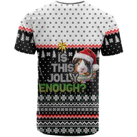 Christmas Is It Jolly Enough Guinea Pig T Shirt Xmas Holiday Patterns - Wonder Print Shop