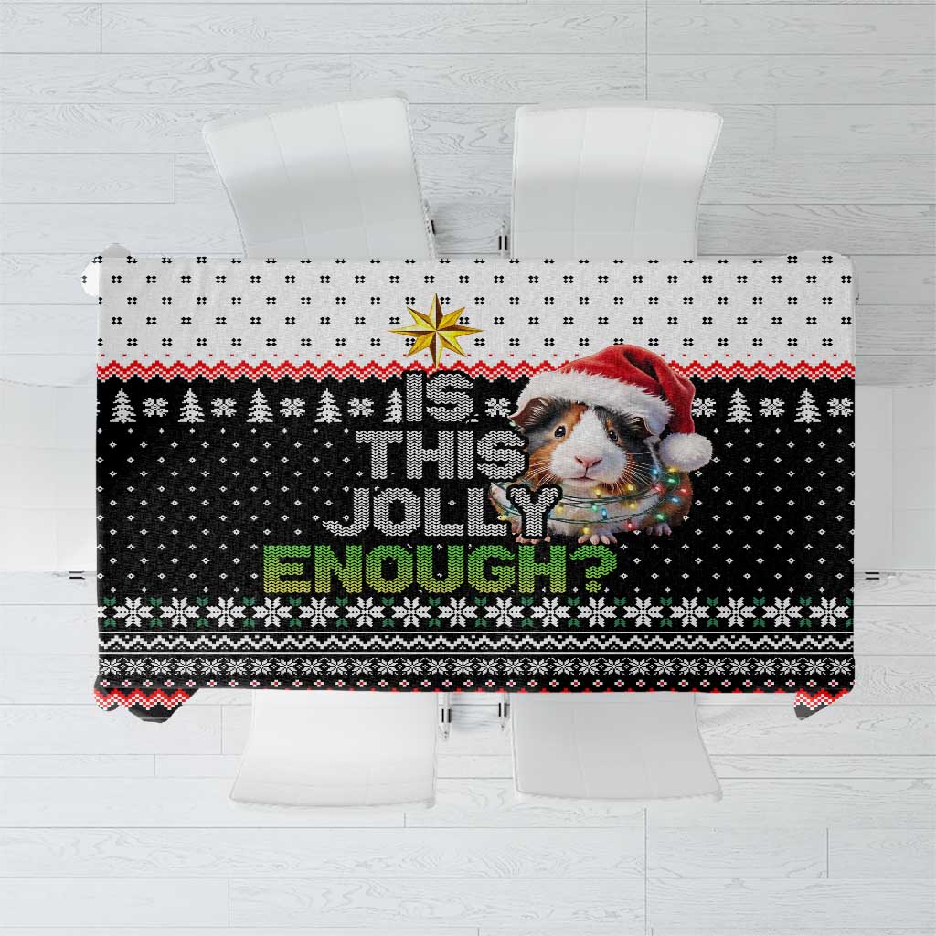 Christmas Is It Jolly Enough Guinea Pig Tablecloth Xmas Holiday Patterns - Wonder Print Shop