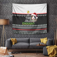 Christmas Is It Jolly Enough Guinea Pig Tapestry Xmas Holiday Patterns - Wonder Print Shop