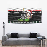 Christmas Is It Jolly Enough Guinea Pig Tapestry Xmas Holiday Patterns - Wonder Print Shop