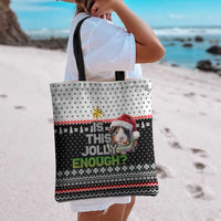 Christmas Is It Jolly Enough Guinea Pig Tote Bag Xmas Holiday Patterns - Wonder Print Shop