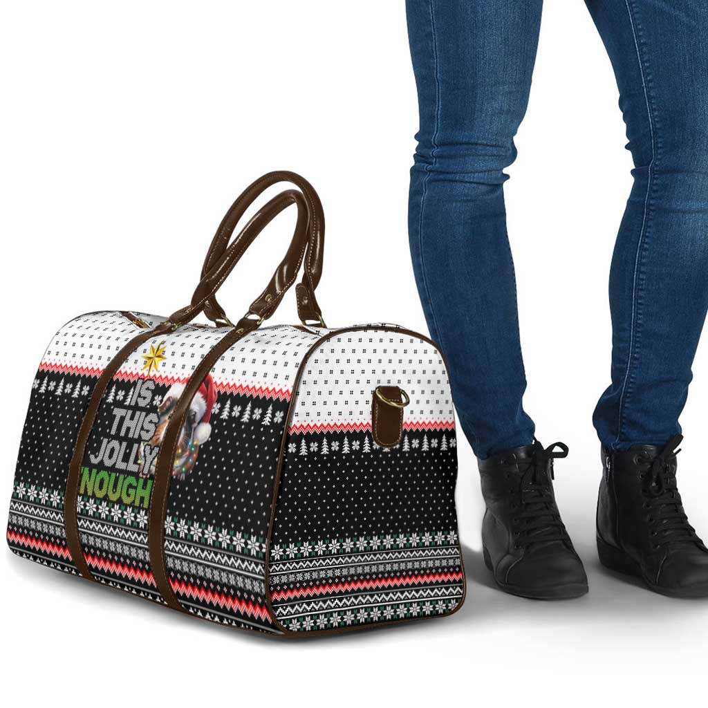 Christmas Is It Jolly Enough Guinea Pig Travel Bag Xmas Holiday Patterns - Wonder Print Shop