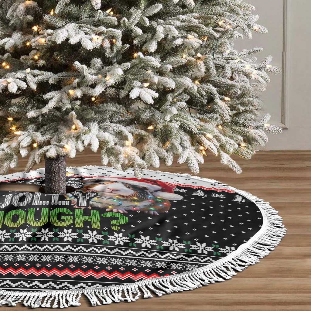 Christmas Is It Jolly Enough Guinea Pig Tree Skirt Xmas Holiday Patterns - Wonder Print Shop