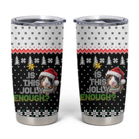 Christmas Is It Jolly Enough Guinea Pig Tumbler Cup Xmas Holiday Patterns - Wonder Print Shop