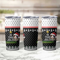 Christmas Is It Jolly Enough Guinea Pig Tumbler Cup Xmas Holiday Patterns - Wonder Print Shop