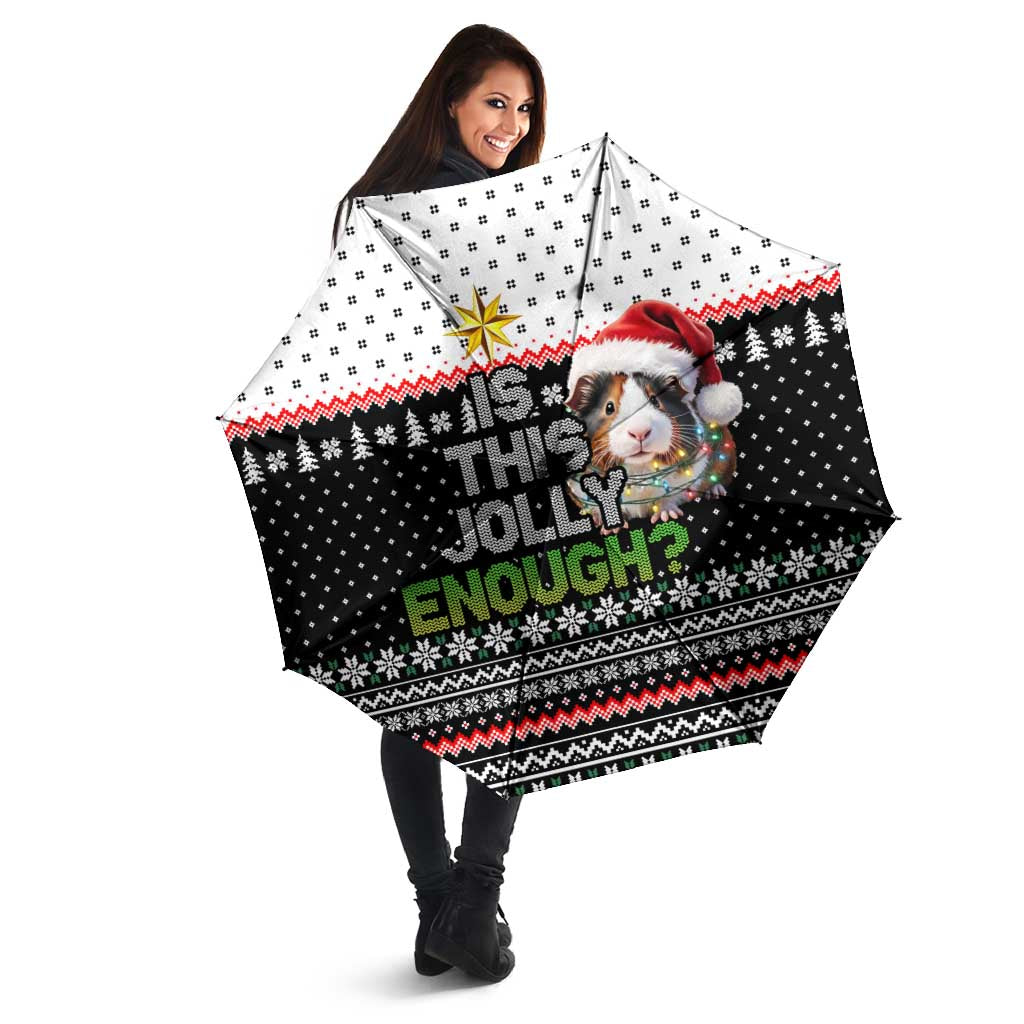 Christmas Is It Jolly Enough Guinea Pig Umbrella Xmas Holiday Patterns - Wonder Print Shop