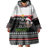 Christmas Is It Jolly Enough Guinea Pig Wearable Blanket Hoodie Xmas Holiday Patterns - Wonder Print Shop