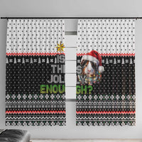 Christmas Is It Jolly Enough Guinea Pig Window Curtain Xmas Holiday Patterns - Wonder Print Shop