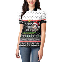 Christmas Is It Jolly Enough Guinea Pig Women Polo Shirt Xmas Holiday Patterns - Wonder Print Shop